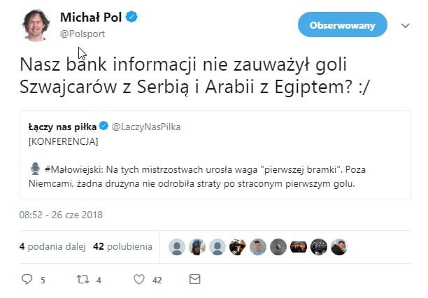 Piękny komentarz z tweetera :D