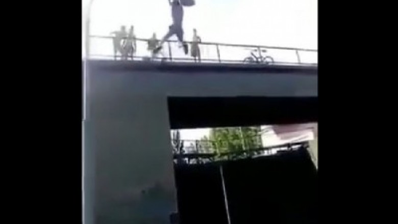 Dzieciak chciał skoczyć z latarni do wody! Nie spodziewał się, że coś może pójść nie tak!