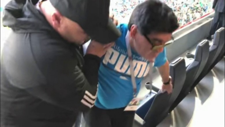 Wynosili go ze stadionu! Prywatne nagrania z popisów Maradony podczas Mistrzostw Świata!